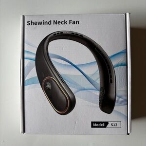 Shewind S12 Minor Snow Rechargeable 3 Speeds Cooler Portable Neck Fan